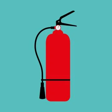 Fire extinguisher isolated Illustrazione stock