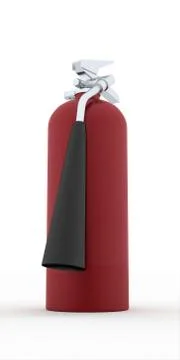Fire extinguisher isolated on white background Stock Illustration
