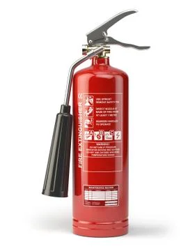 Fire extinguisher isolated on white background. Illustration