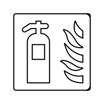 Fire extinguisher line icon vector illustration イラスト素材