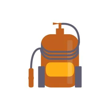 Fire extinguisher in modern flat design. Stock Illustration