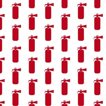 Fire Extinguisher pattern background Stock Illustration