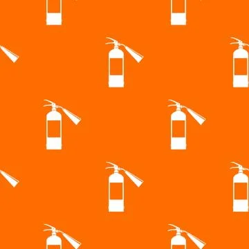 Fire extinguisher pattern seamless Stock Illustration