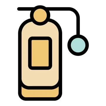 Fire extinguisher preventing fire damage and ensuring safety Stock Illustration