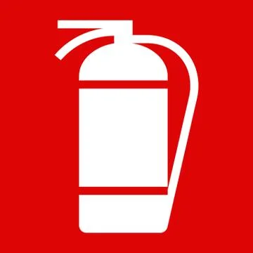 Fire extinguisher sign Stock Illustration