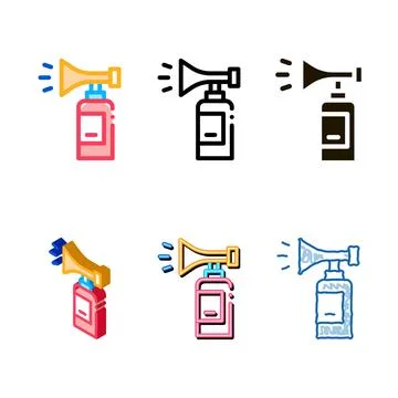 Fire extinguisher simplified icon vector outline Stock Illustration