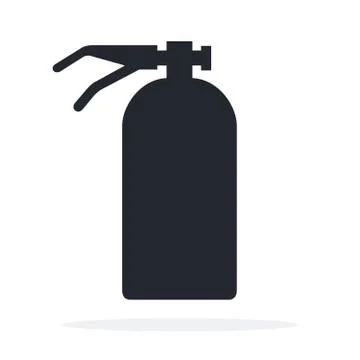 Fire extinguisher vector icon flat isolated Stock Illustration