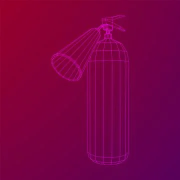 Fire extinguisher. Vector illustration. Illustrazione stock