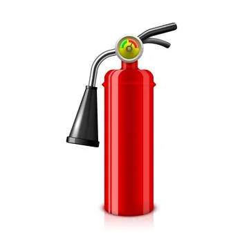Fire extinguisher vector illustration isolated on white background Stock Illustration