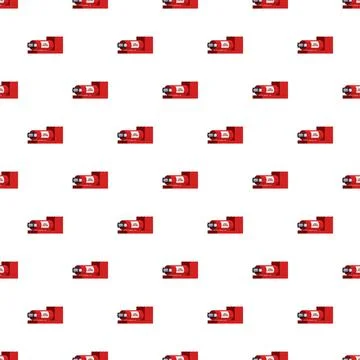 Fire extinguisher on wall seamless pattern background イラスト素材