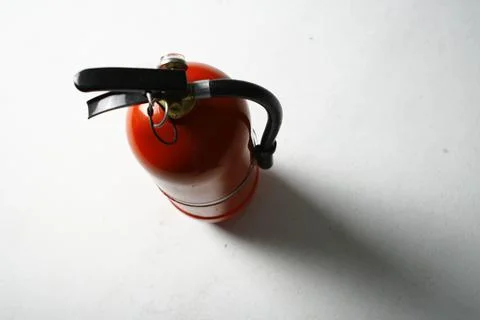 Fire Extinguisher on white background Stock Photos