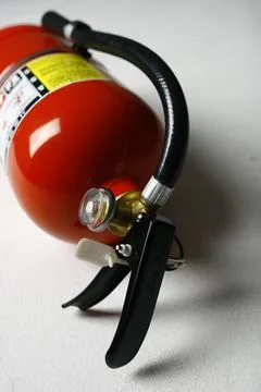 Fire Extinguisher on white background Stock Photos