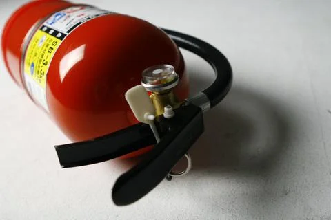 Fire Extinguisher on white background Stock Photos