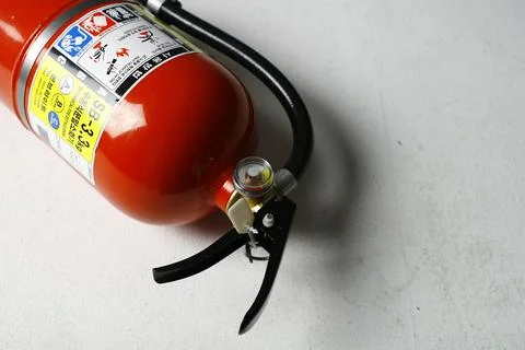 Fire Extinguisher on white background Stock Photos