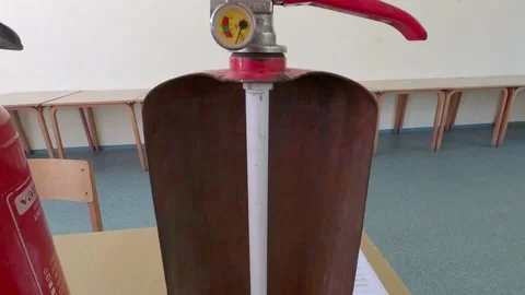 Fire extinguishers Stock Footage 140300450