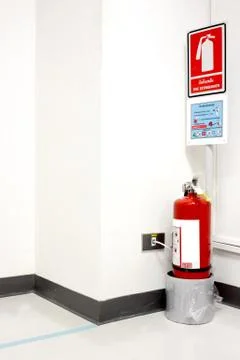 Fire extinguishers Foto stock