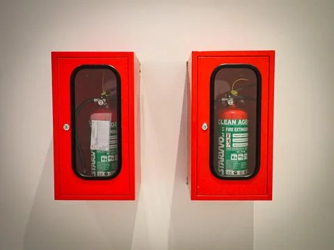 Fire extinguishers Fotos Stock