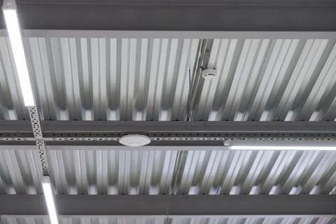 Fire extinguishing system on the ceiling Stock Photos