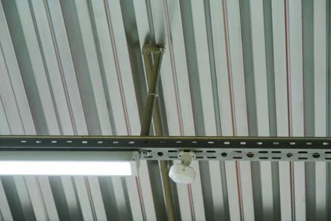 Fire extinguishing system on the ceiling Stock Photos