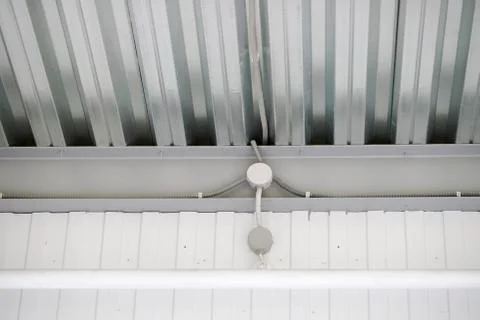 Fire extinguishing system on the ceiling Stock Photos