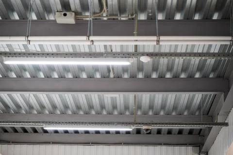 Fire extinguishing system on the ceiling Stock Photos