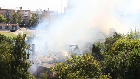 Fire extingushing Stock Footage 79497856