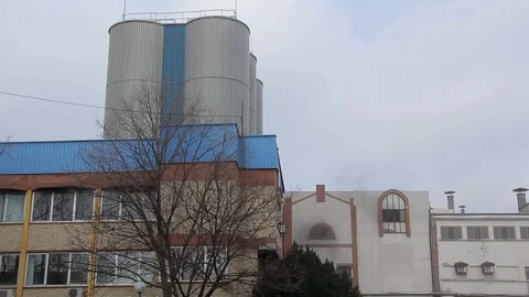 Fire at the factory Video stock 97709858