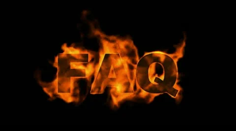 Fire FAQ text. Stock Footage 10833945