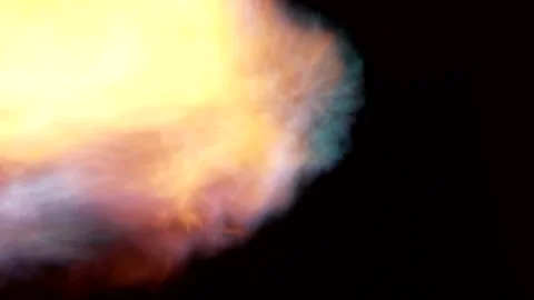 Fire fast explosion Stock Footage 184392347