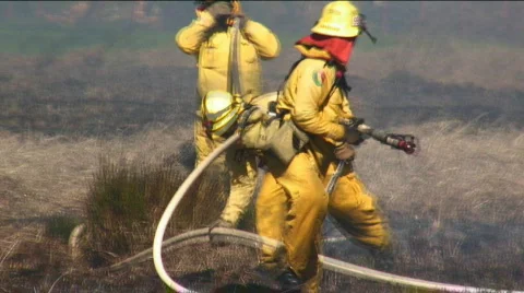 Fire Fighter Close Stock Footage 152647