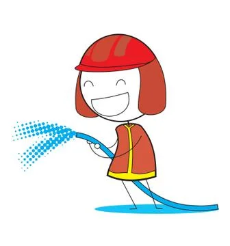 Fire Fighter Illustrazione stock