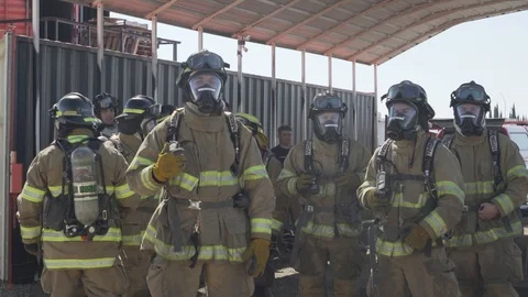 Fire Fighter Training Stock Footage 130080949