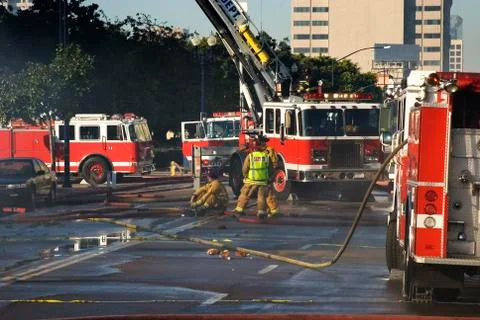 Fire fighters Foto stock
