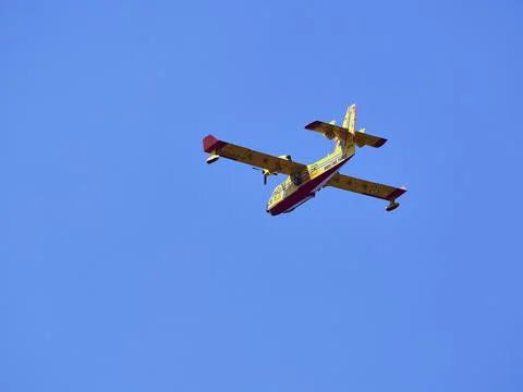 Fire fighters in the sky Stock Photos