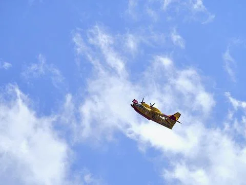 Fire fighters in the sky Stock Photos