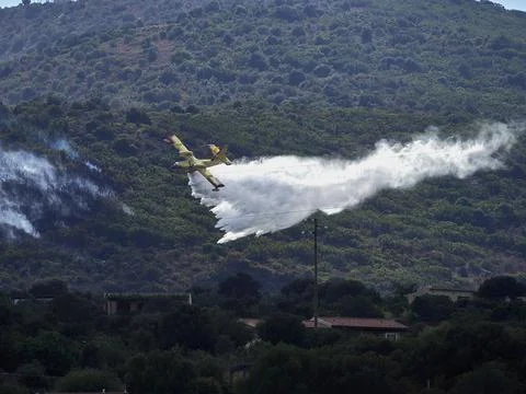 Fire fighters in the sky Stock Photos