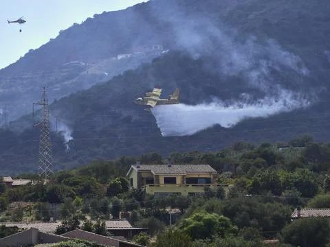 Fire fighters in the sky Stock Photos