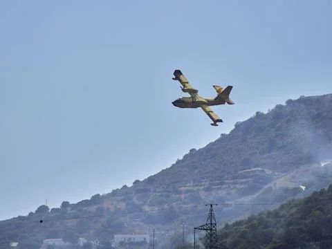 Fire fighters in the sky Stock Photos
