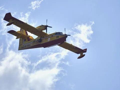 Fire fighters in the sky Foto stock