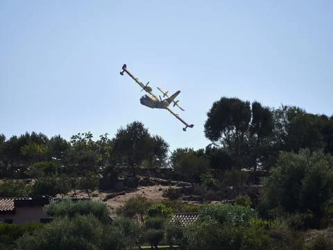 Fire fighters in the sky Stock Photos