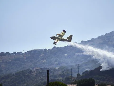 Fire fighters in the sky Stock Photos