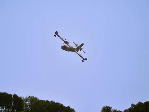 Fire fighters in the sky Stock Photos