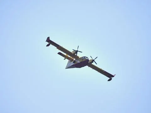 Fire fighters in the sky Stock Photos