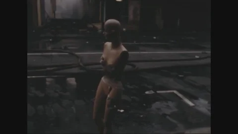 Fire fighters trying to extinguish the fire in the building - 1968 Vídeos de archivo 83659072