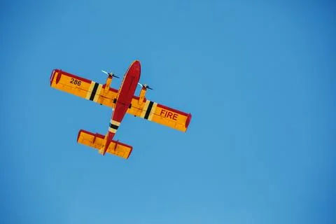 Fire fighting airplane Foto stock