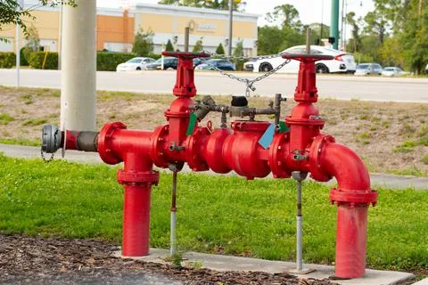 Fire fighting crane Stock Photos