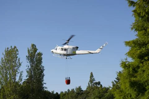 Fire Fighting Helicopter Stock Photos