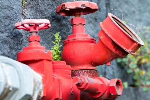 Fire fighting nozzle Stock Photos