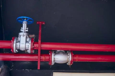 Fire fighting pipe Stock Photos