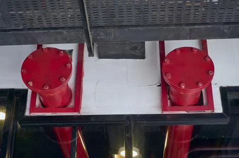 Fire fighting pipe Stock Photos